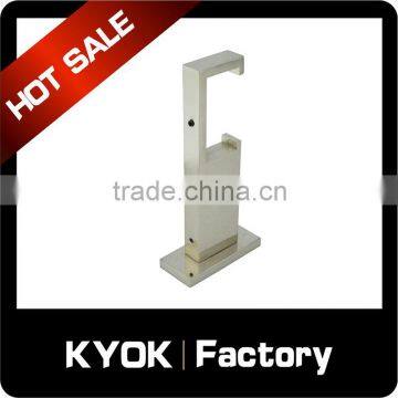 KYOK Adjustable custom precision metal curtain rods brackets,extendable aluminum alloy curtain rod bracket with amazing price