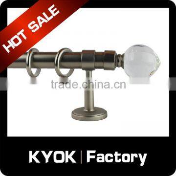 KYOK Single Curtain Accessories Curtain Poles,Stainless Steel Material Curtain Rods,16mm/19mm/22mm different size can be seleced