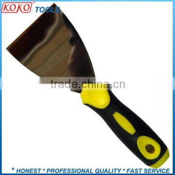 Double color plastic handle mirror polished high quality putty knife