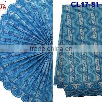 CL17-81 100% Cotton Guipure Swiss Voile Lace Fabric for Women Dress on Sale on Dinner Party photo-2