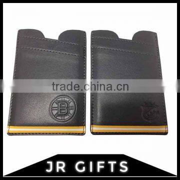 Wholesale Dark Grey Leather card wallet