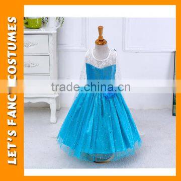 Christmas Elsa Dress Cosplay Costume Kids Princess Birthday Anna Dresses For Girl Of 3-8 Year Fashion Children Wear PGCC-0723