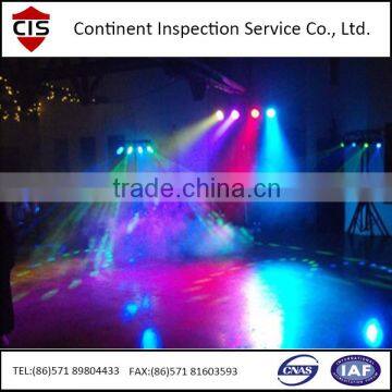 DJ lights,disco ball light,music system,master music mixer,inspection services,during production inspection,final random inspect