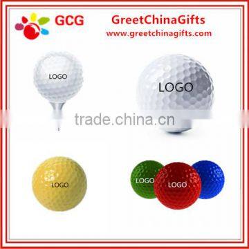 Synthetic rubber surlyn material practice golf ball