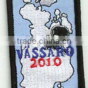 Map style Embroidery sport patch