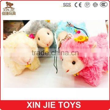 lamb plush keychain mini plush sheep keychain good quality soft lamb toy