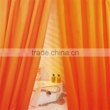 Polyester double swag shower curtain with valance