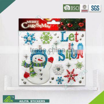 BSCI factory audit Christmas 3D Eco-friendly decorative removable baby room wall stickers