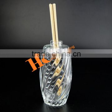 Whirling Cylinder Aromatherapy Reed Diffuser Fragrance Glass Bottle 260ml