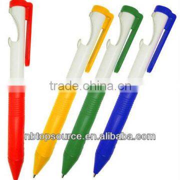 Promotional Plastic Ball Pen with Bottle Opener