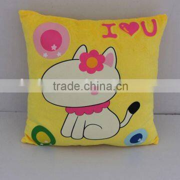 printing plush cushion