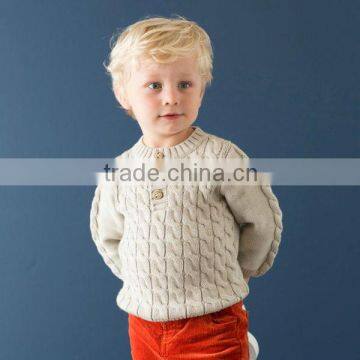 DB815 dave bella 2014 autumn baby solid pullover kids sweater baby outwear baby clothes design knitwear pullover