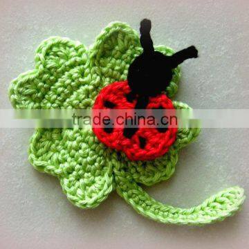 Handmade fashion crochet animal applique ,custom appliques on clothing