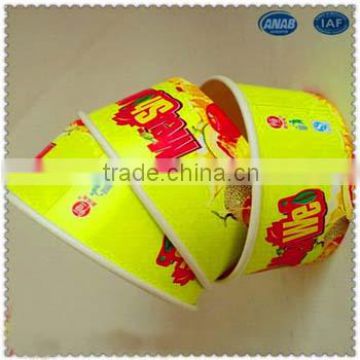 custom Logo printed paper cup fan for ice cream cup