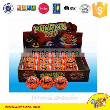 Hot sale plastic pumpkin top with light hallowmas toys for kids,hallowmas toys