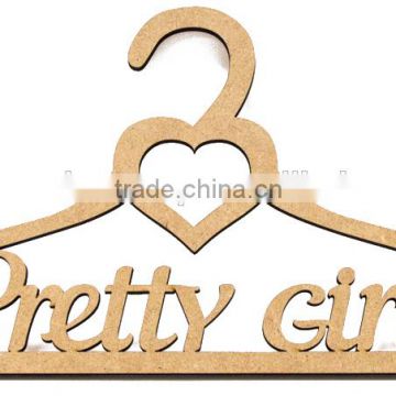 Hanger "Pretty Girl",2 pcs., MDF, 35x18x0,6cm, ROSA Talent