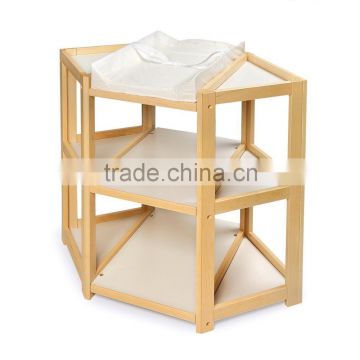 Natural bamboo Corner Changing Table eco-friendly baby diaper changing table                        
                                                Quality Choice