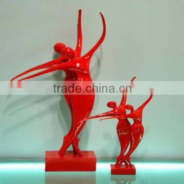 Polyresin Crafts Elegant Female Dancer Sculpture