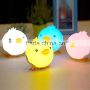 led light night acrylic lamp,chicken led night light for kids,kids rechargeable led night light