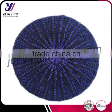 Fashion wool felt beanie knitted hats with pom pom wholesale captain hats factory professional sales (can be customized)