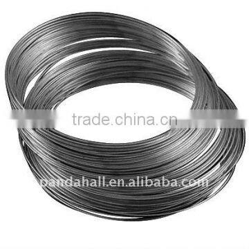 Stainless steel memory wire, Bracelets Making, Black, 5.5CM, Wire: 1.0mm, about 350 circles/500g(MW5.5CM-1-B)