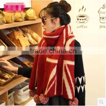 100% Acrylic Chunky Women Scarf Double Knitted Scarf photo-3