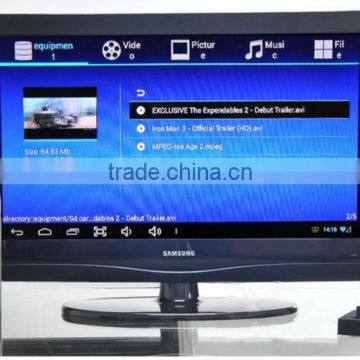 Android 4.2 tv Box Full HD Media Player 1080p Support VGA Dual Core Advestising Media Player Hard Disk Media Player With Display