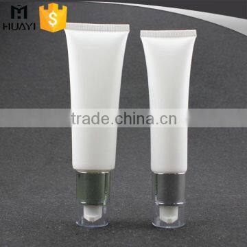 long shape plastic cosmetic packaging tube with lotion pump