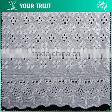 163 Gram 130 Centimeter Light Pink Embroidery Lace 100% Cotton Fabric