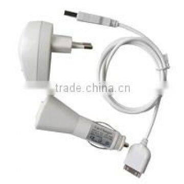 3 in 1 Charger Kit I for iPod nano/video/iPhone