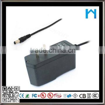 12vdc 1A wall adaptor with Barrel Plug, 2.1mm I.D. x 5.5mm O.D.