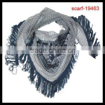 fashion spiderweb patchwork triangle scarf wholesale