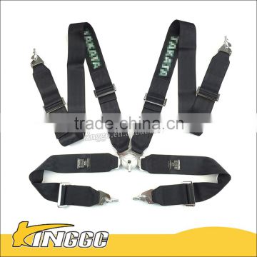 High Quality Quick Release 4 Points Black Racing Harness Seat Belt Fia