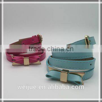 Lady's dual purposel fashion belt with bowknot for dress