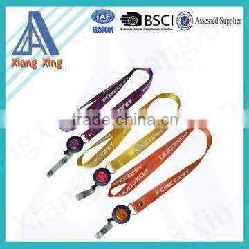 Top quality design custom fancy badge holder lanyard