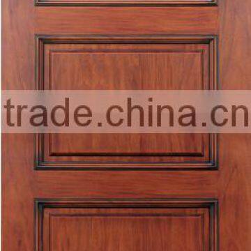 3- panel mahogany hardwood door design