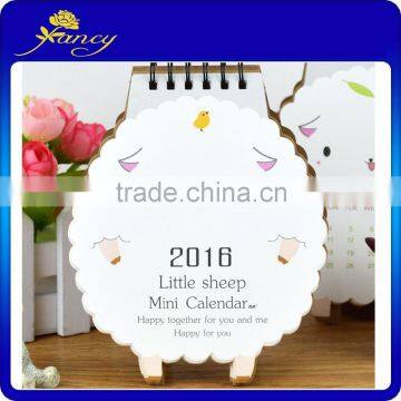 2016 calender cute sheep shape calender