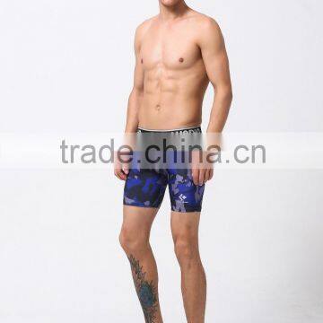 High Elastic Camo Mens Compression Shorts Base Layer Sports Fitness Running Soccer Football Shorts photo-2