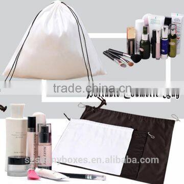 2016 customized Nylon Drawstring Cosmetic Bag for Travel