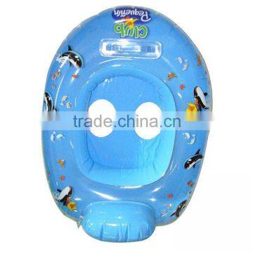kids cartoon pvc inflatable ride on with 2 holes for learning,kids boat