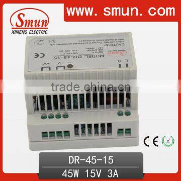 45W DIN RAIL Single Output 15V Switch Power Supply