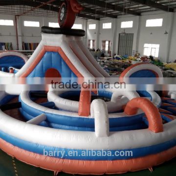 Obstacle Course sport challenges 8 shape inflatable slide