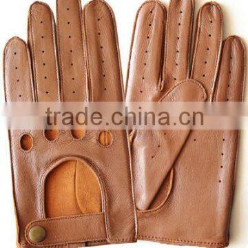 New style spring / summer sheep skin driving gloves with holes