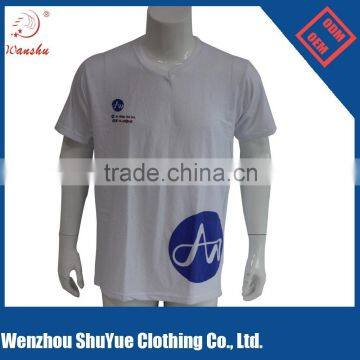 Custom V-neck collar T-shirt printing ,v neck t shirt