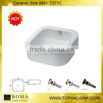 New Square Bathroom Ceramic Countertop Sink