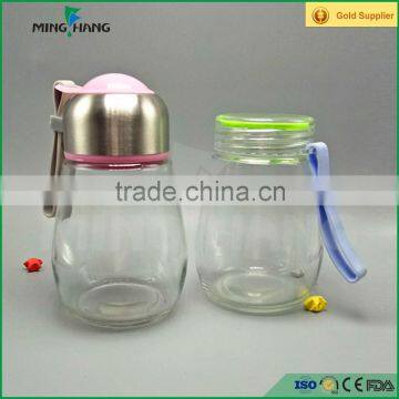 Round Empty Drinking Glass Bottle With Screw Cap Wholesale