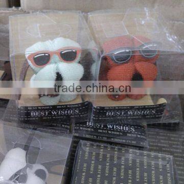 Beautiful Wear Glasses Puppy More clors Animal Cake Towel