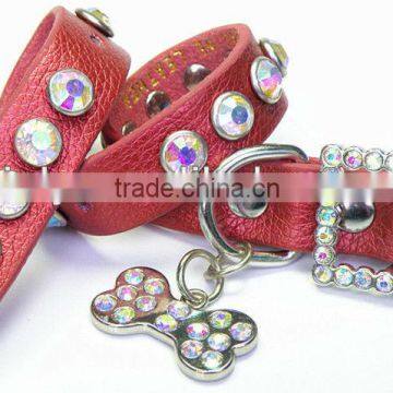 diamond dog collar / rhinestone buckle dog collars