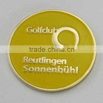 gold golf ball markers
