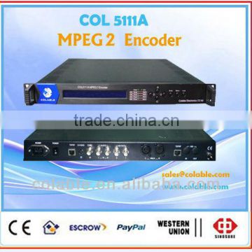 Lowest Price MPEG-2 single Encoder, digital TV headend with CE.